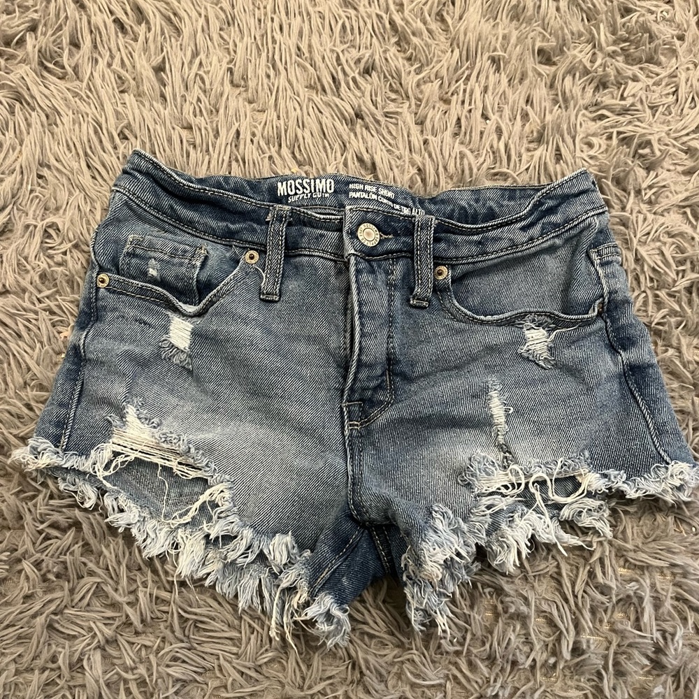 Distressed Jean Shorts